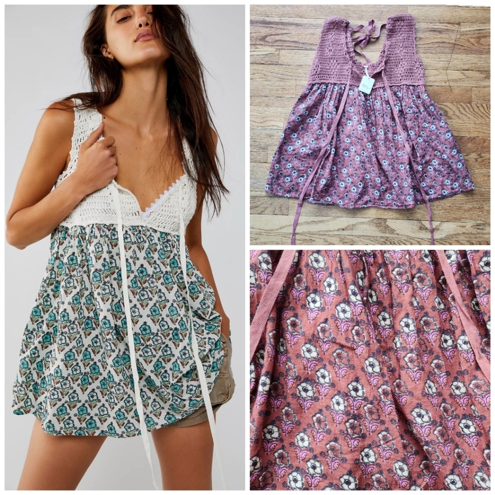 Summer Free People Honey Pie Babydoll Tunic